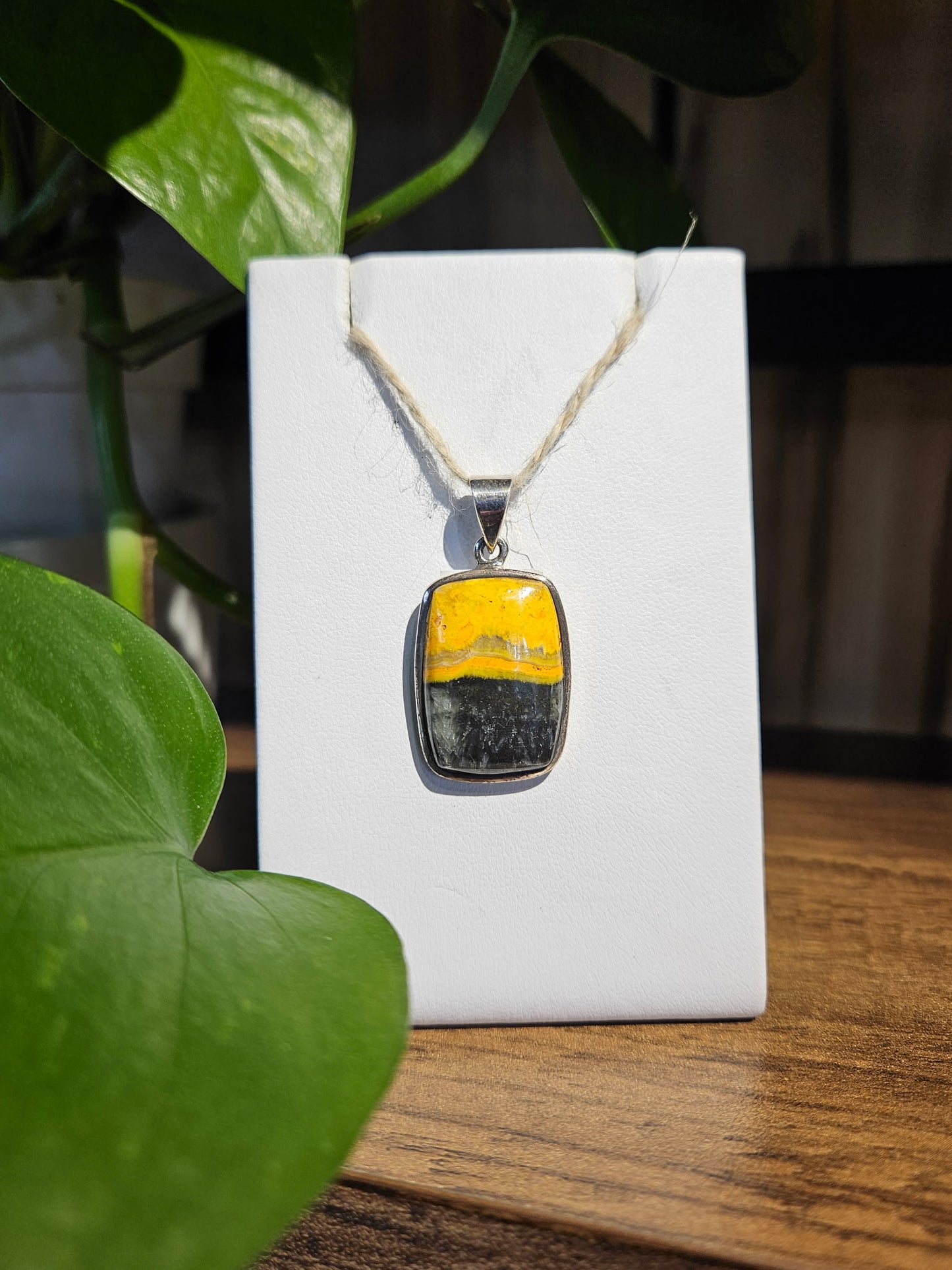 Bumblebee Jasper Pendant