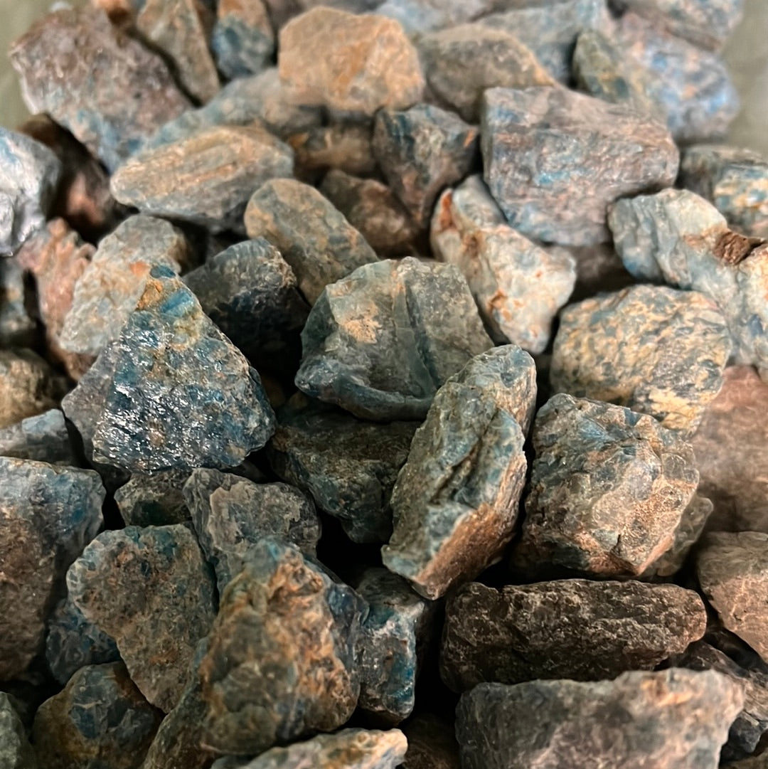 Blue Apatite Rough MMM