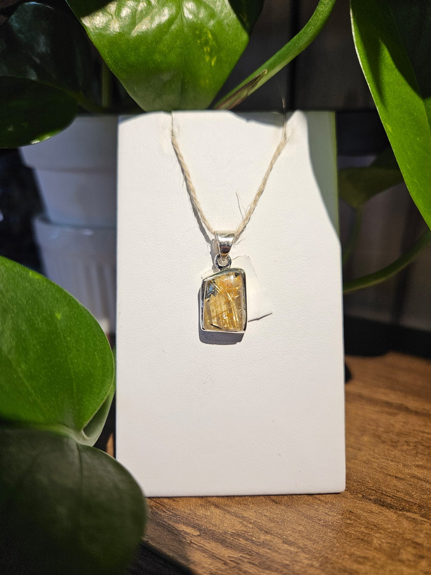 Rutilated Quartz Pendant