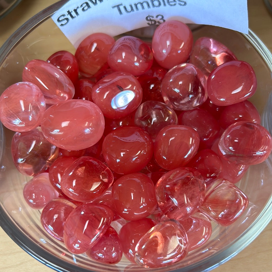 Strawberry Obsidian Tumbles Mountain Mineral Market