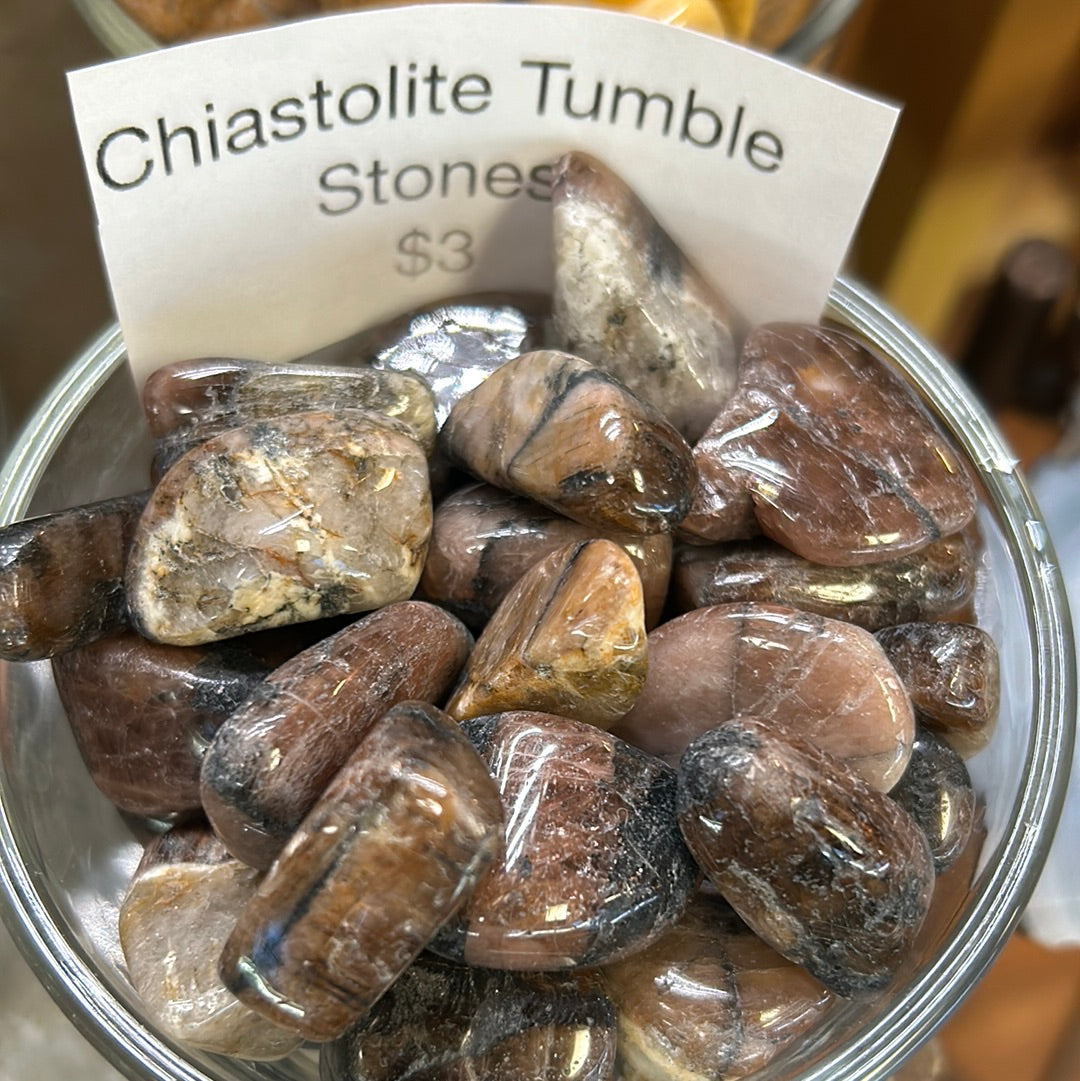 Chiastolite Tumbles Mountain Mineral Market