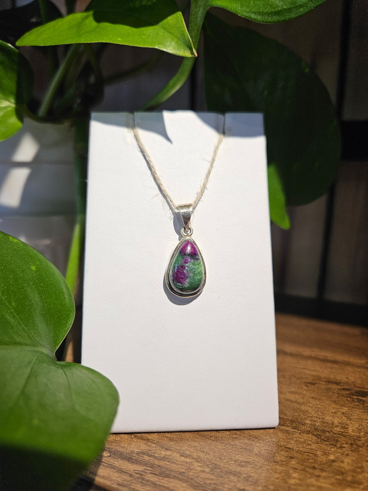Ruby in Zoisite Pendant