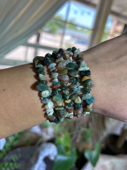 Gemstone Chip Bracelets
