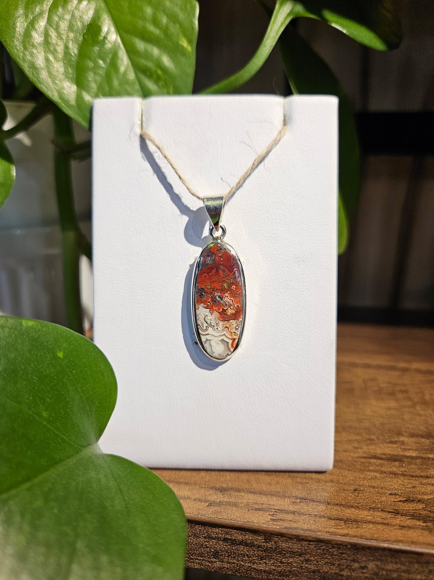 Crazy Lace Agate Pendant