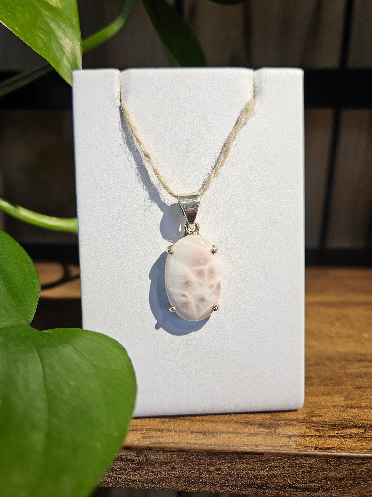 Pink Natrolite Pendant