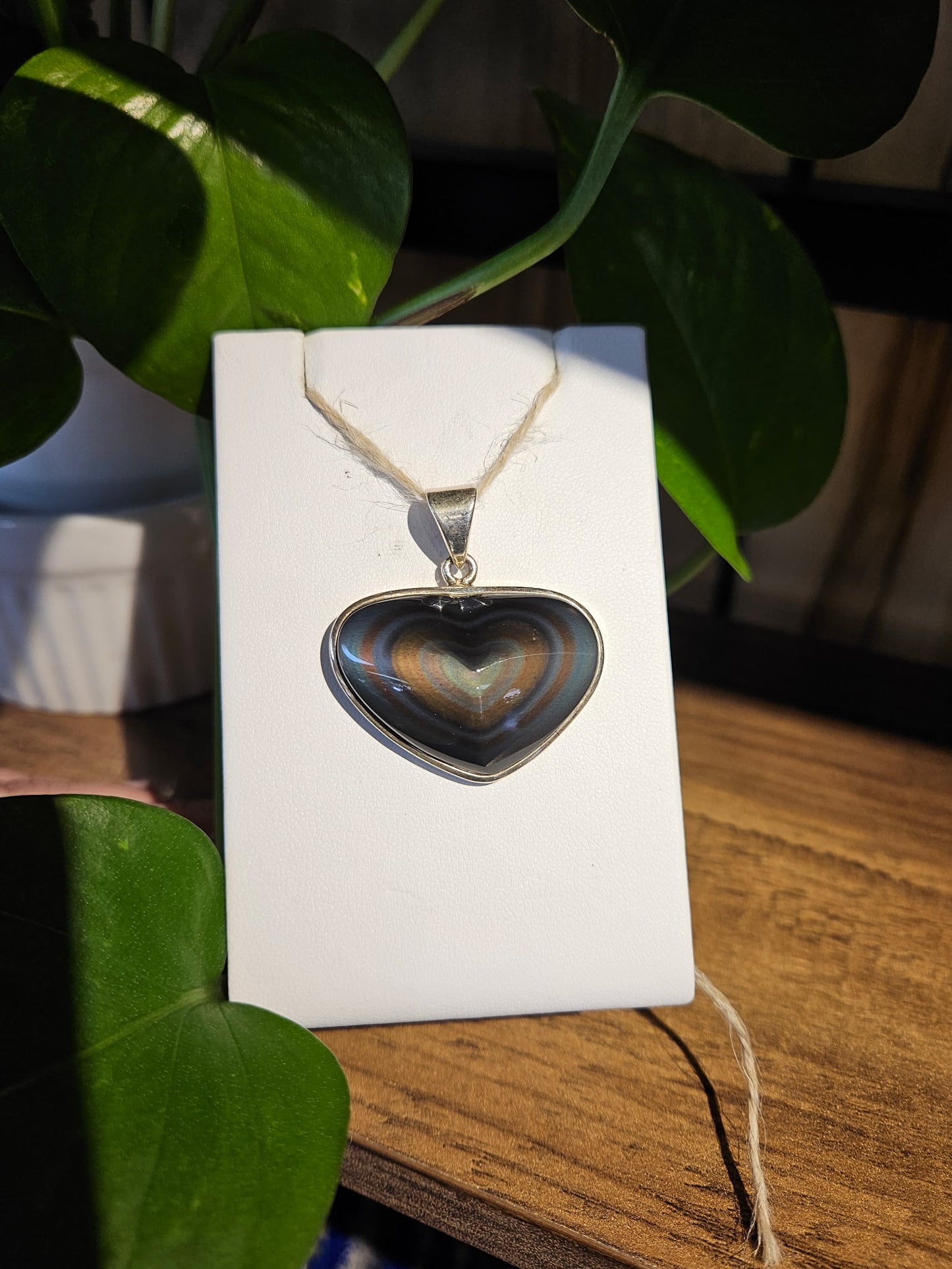 Rainbow Obsidian Pendant