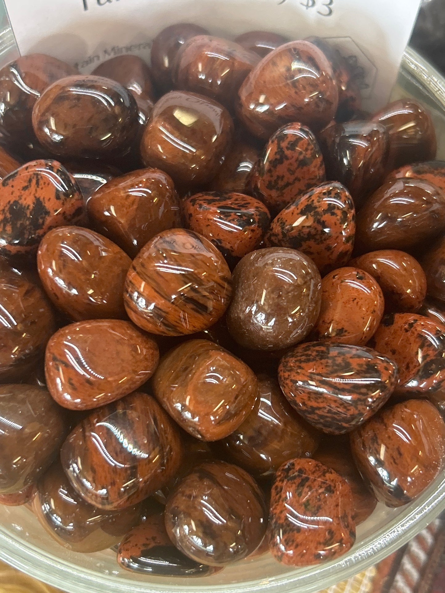 Mahogany Obsidian Tumbles (Small) Mountain Mineral Market