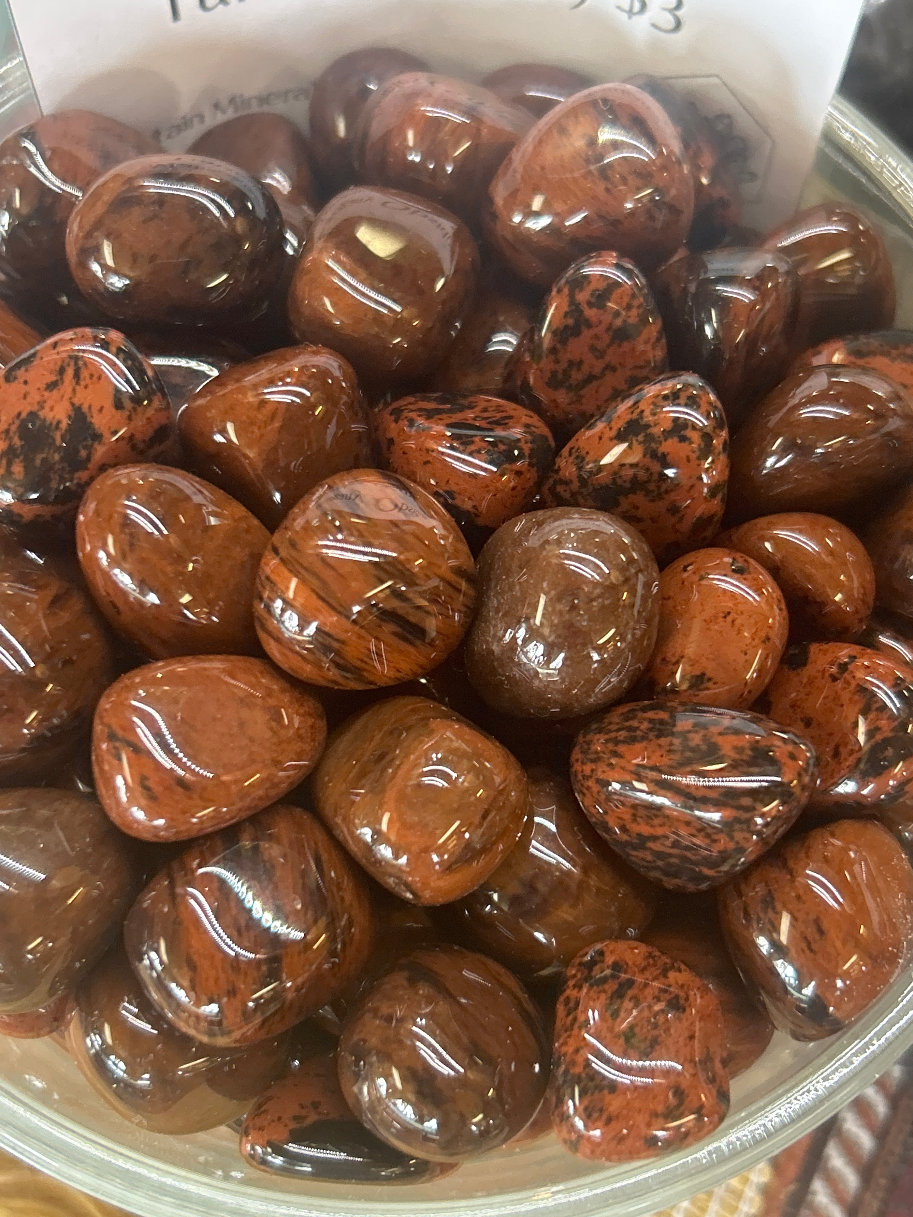 Mahogany Obsidian Tumbles (Small) Mountain Mineral Market