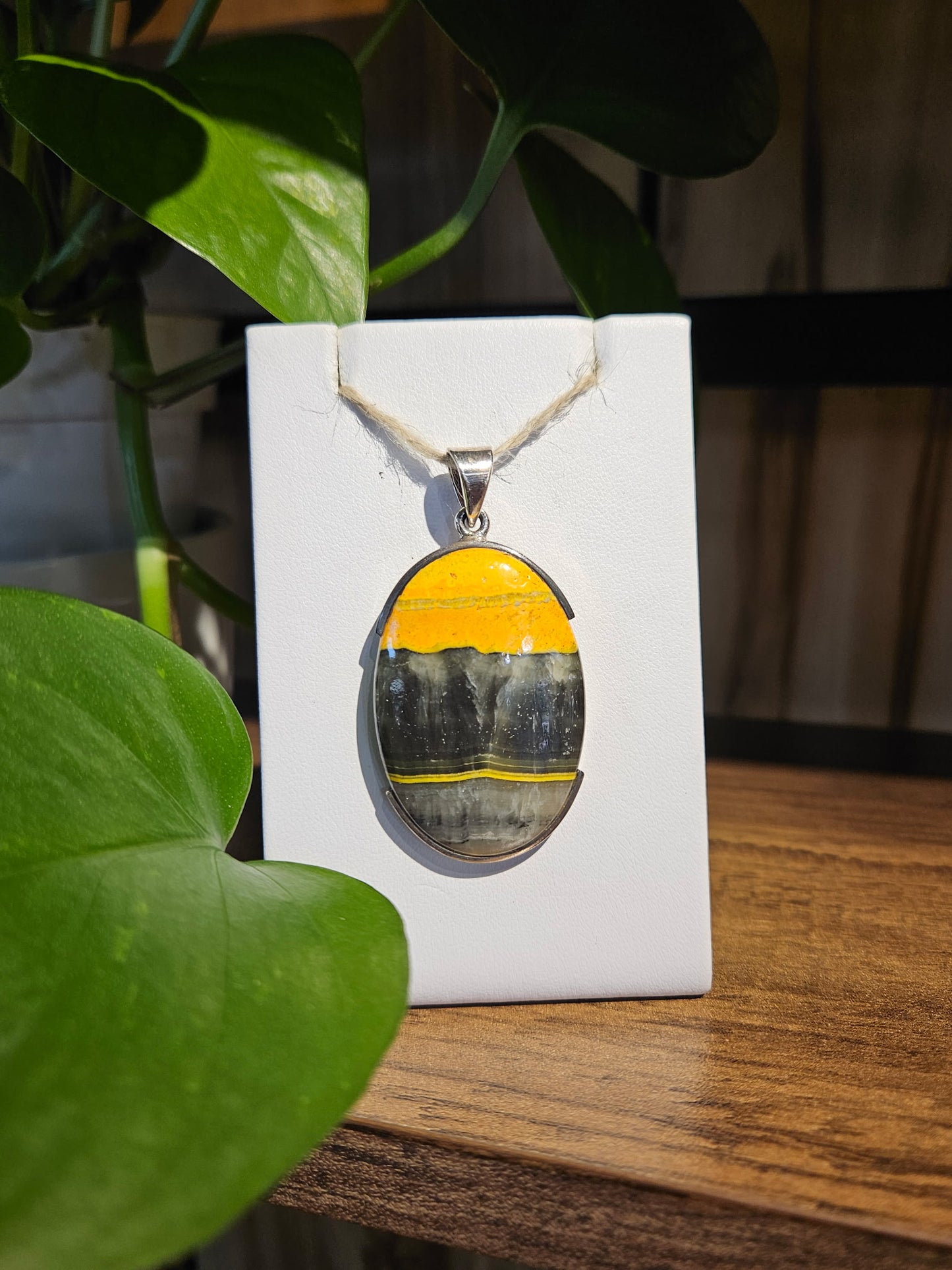 Bumblebee Jasper Pendant