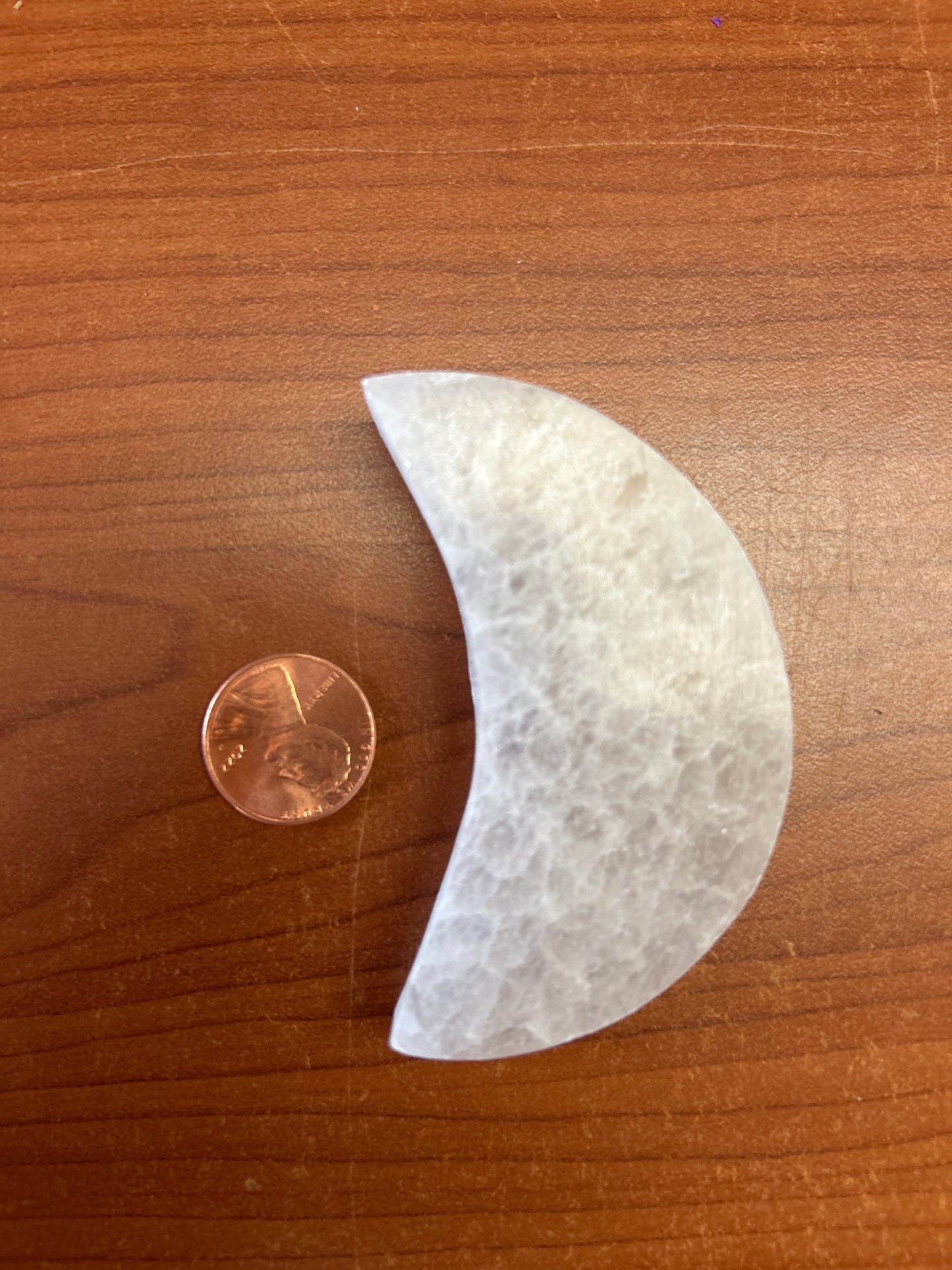 Small selenite moon Mountain Mineral Market