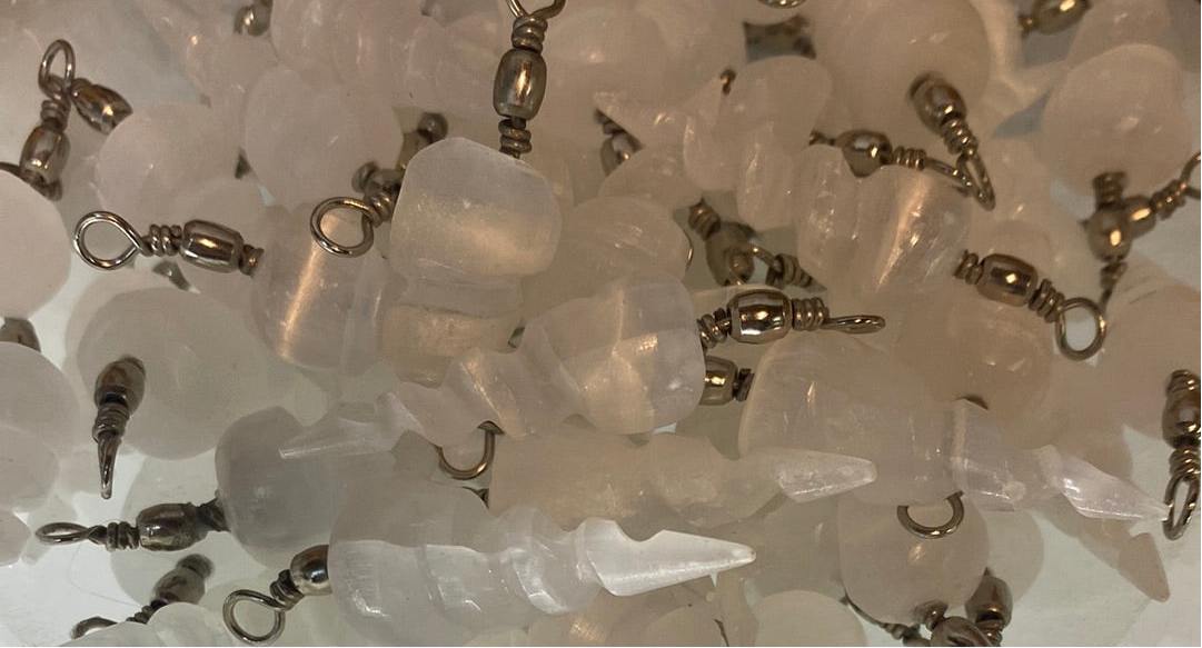 Selenite flame pendant Mountain Mineral Market