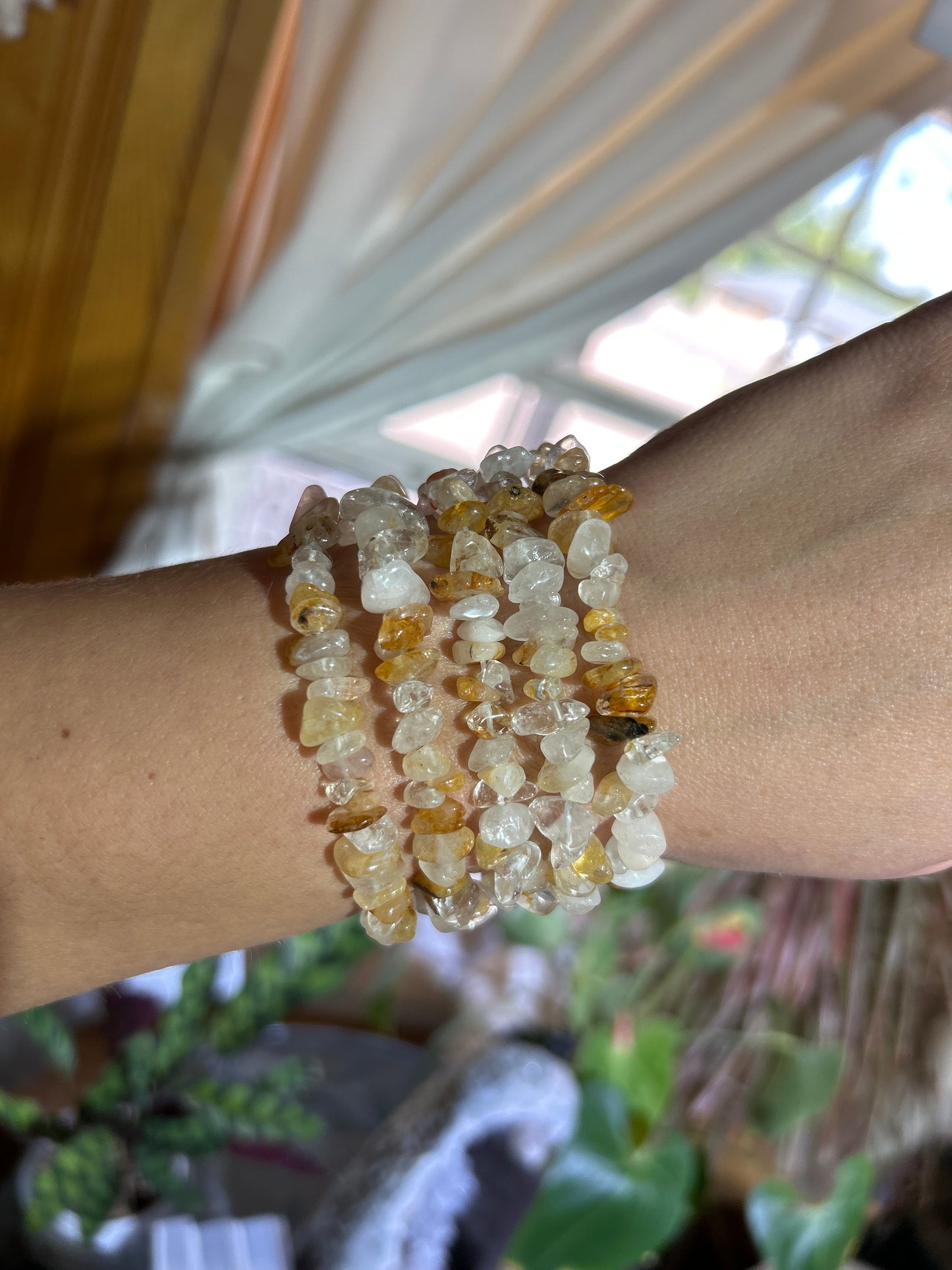 Gemstone Chip Bracelets