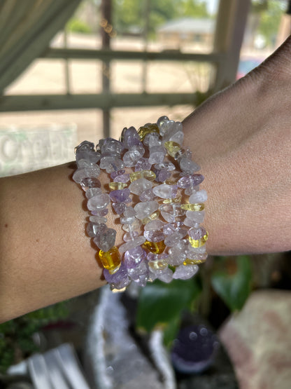 Gemstone Chip Bracelets