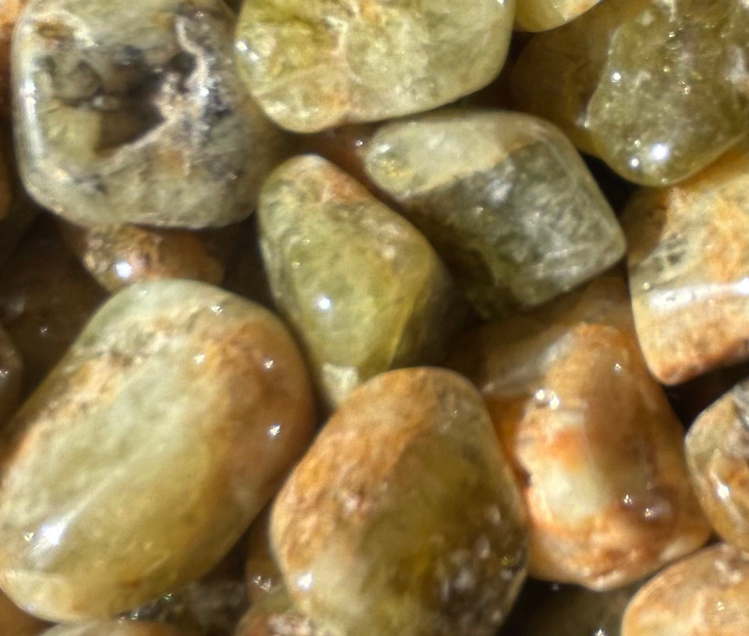 Grossular Green Garnet Tumbles Mountain Mineral Market