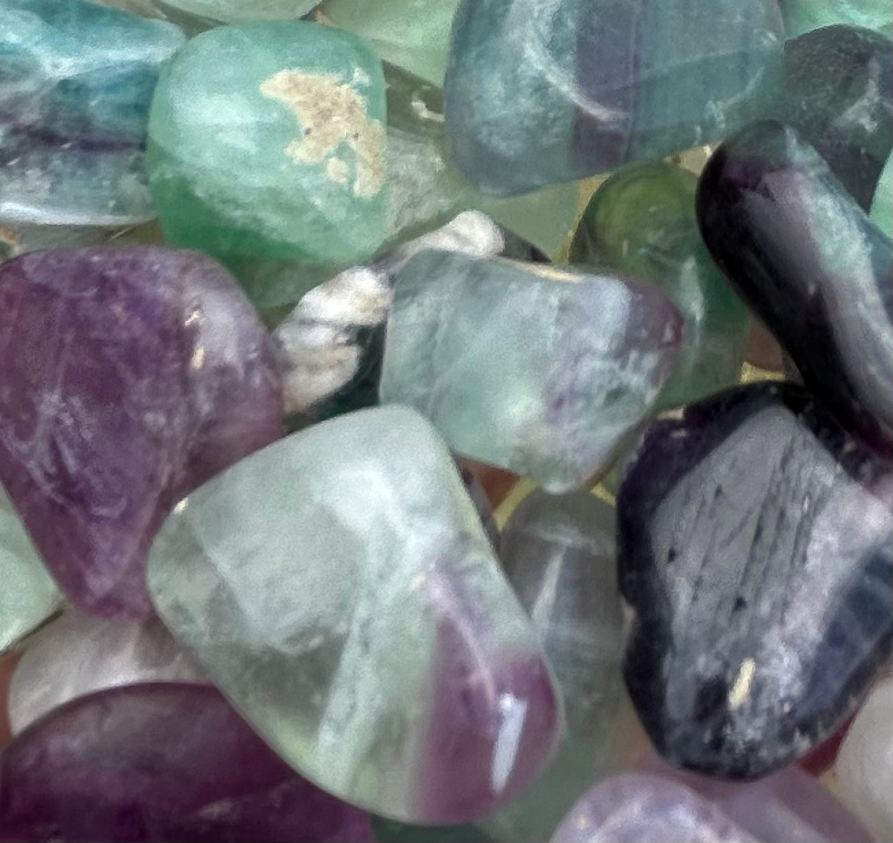 Fluorite Tumbled Stones China Mountain Mineral Market