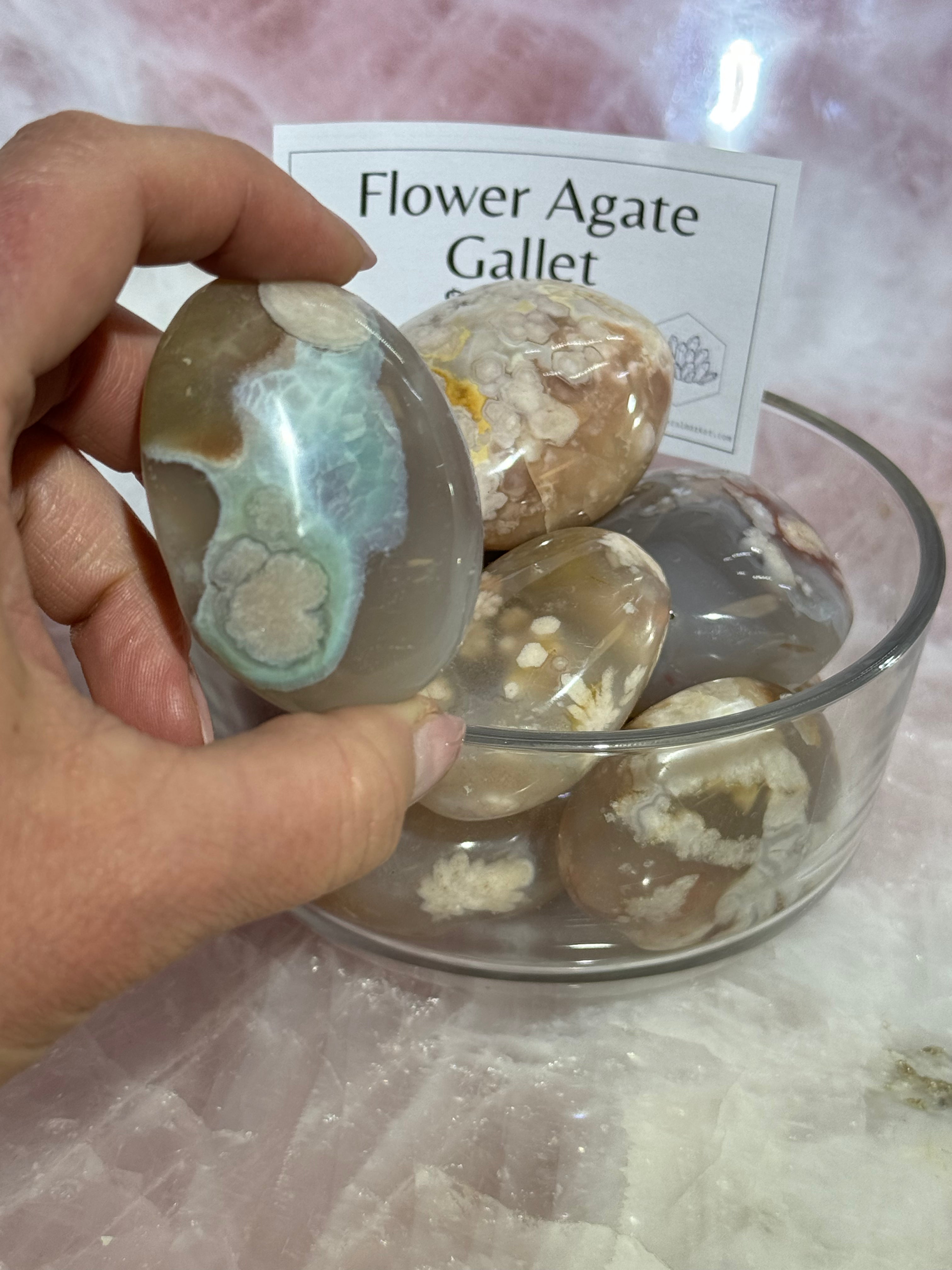 Flower Agate Gallet Mountain Mineral Market