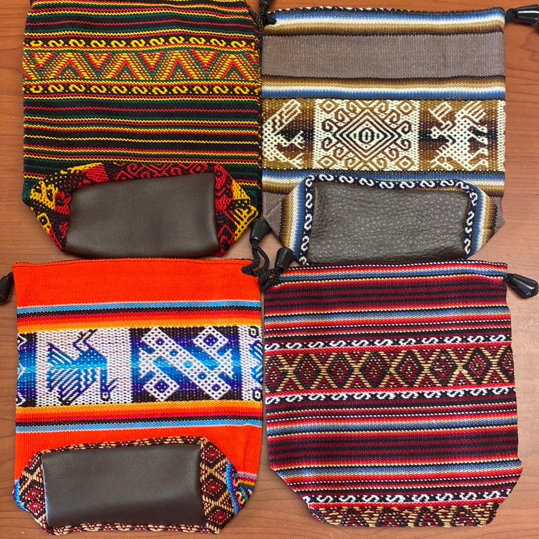 Embroidered Patterned Pouch Mountain Mineral Market