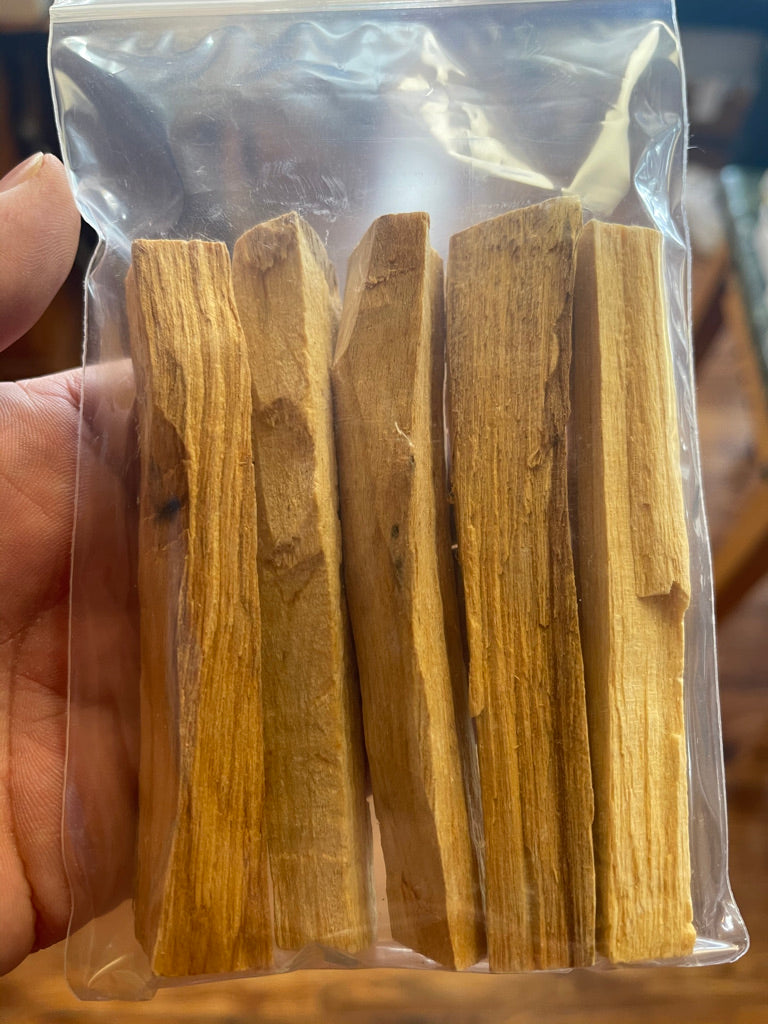 Palo Santo Sticks a.k.a Holy wood, are used to cleanse negative energies. They also remove misfortune and calamity when burned.