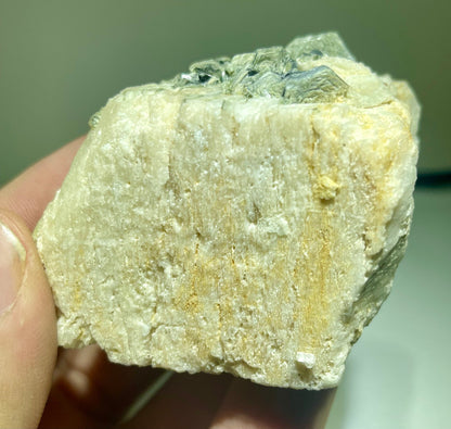 Aquamarine & Phenakite on Etched Microcline MMM