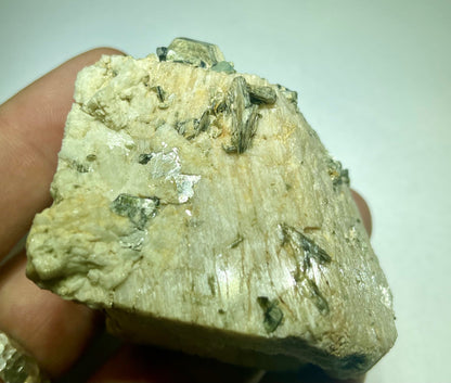Aquamarine & Phenakite on Etched Microcline MMM