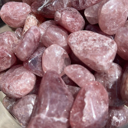 Strawberry Quartz Tumbled Stone Mountain Mineral Market