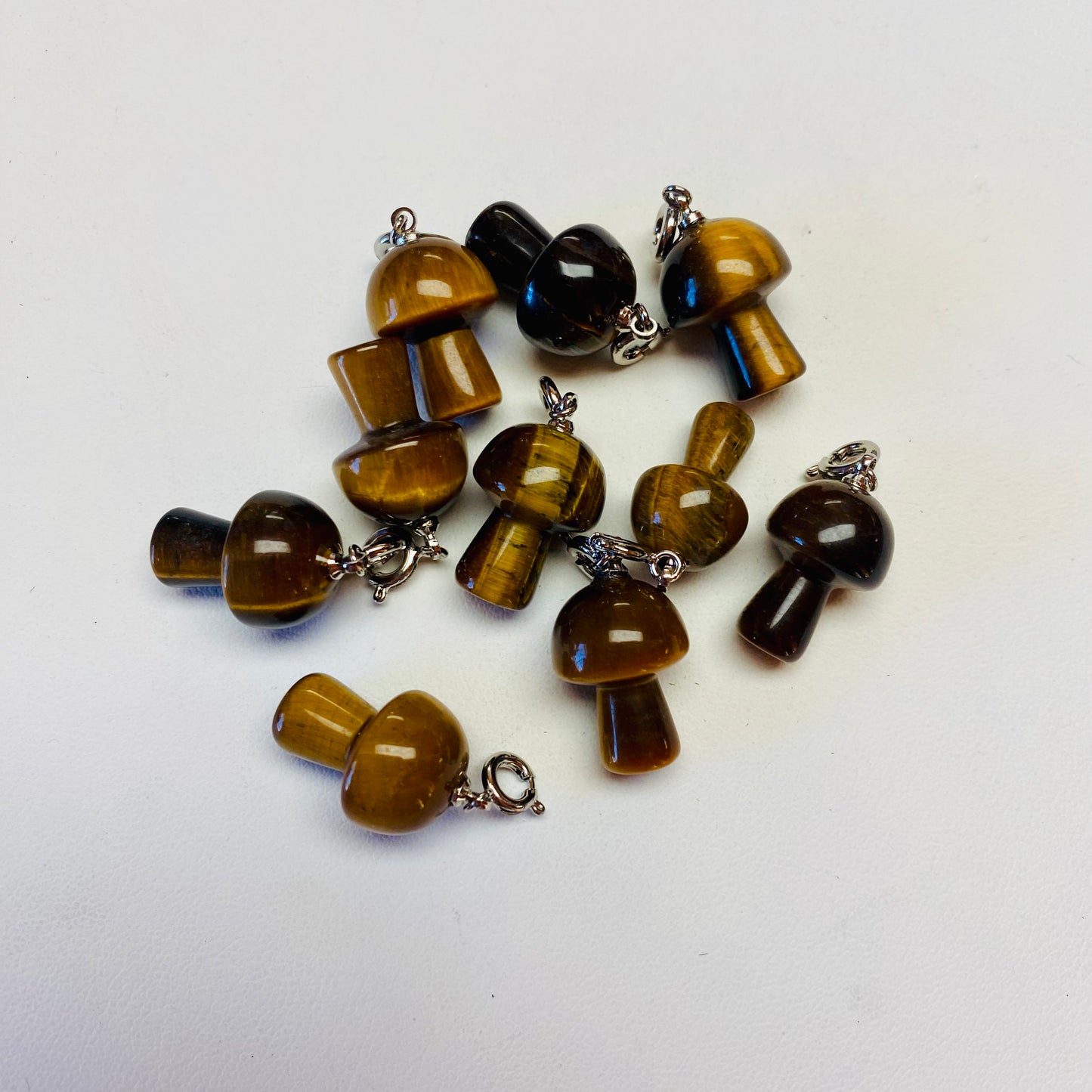 Tiger Eye Mushroom Pendant Mountain Mineral Market