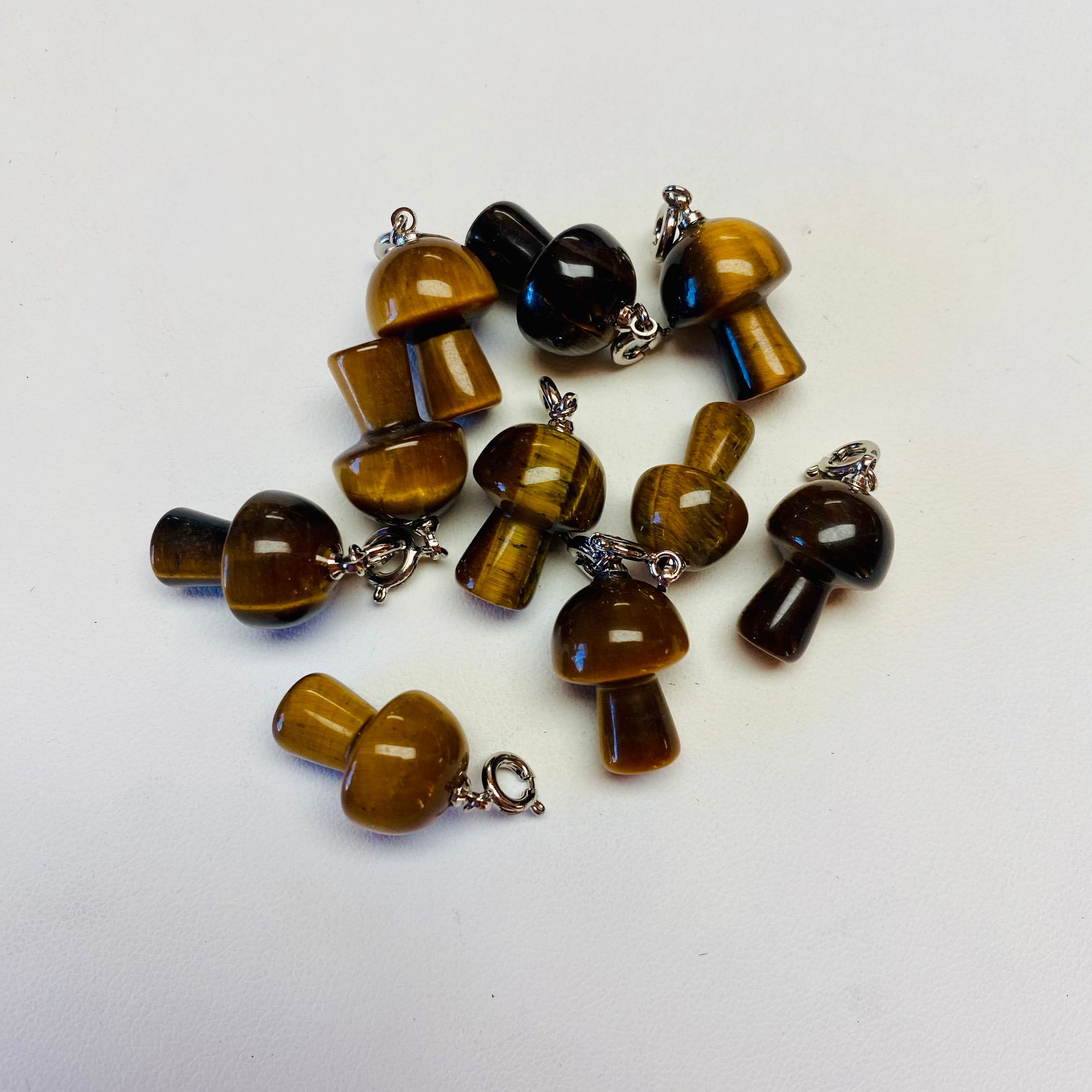 Tiger Eye Mushroom Pendant Mountain Mineral Market