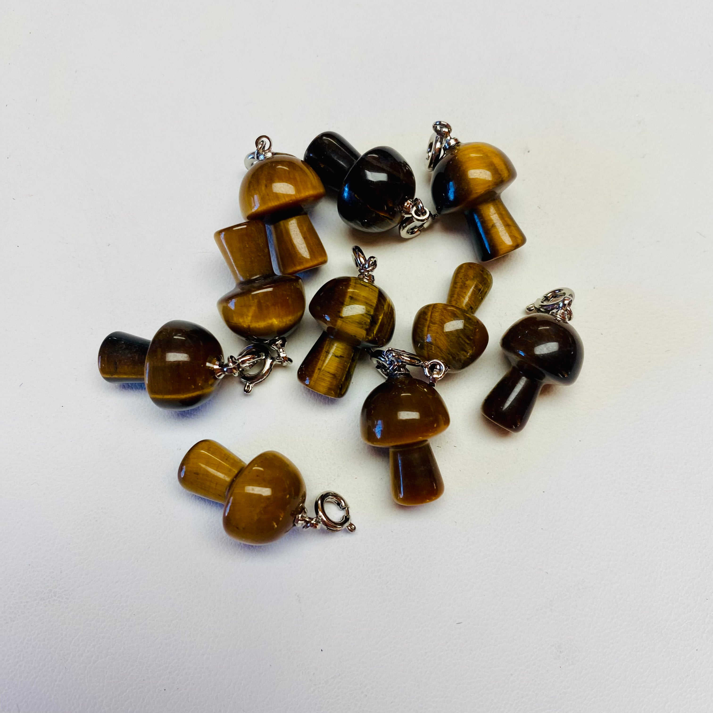 Tiger Eye Mushroom Pendant Mountain Mineral Market
