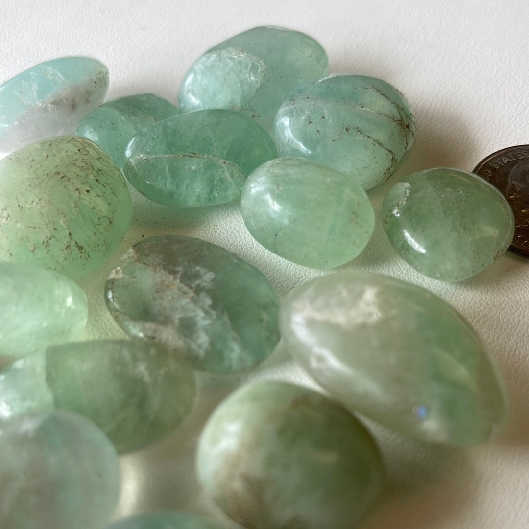 Green Fluorite Tumbles Mountain Mineral Market