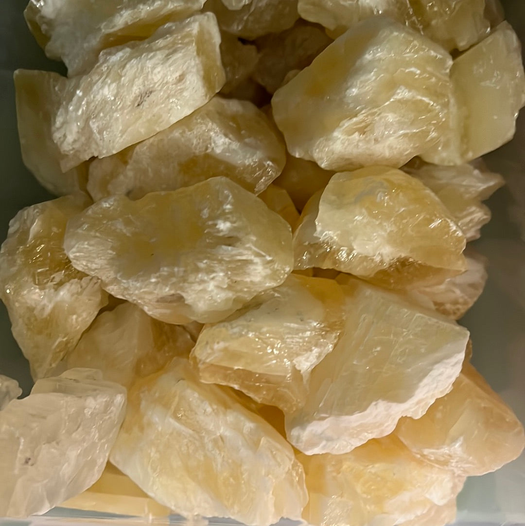 Golden Calcite Rough MMM
