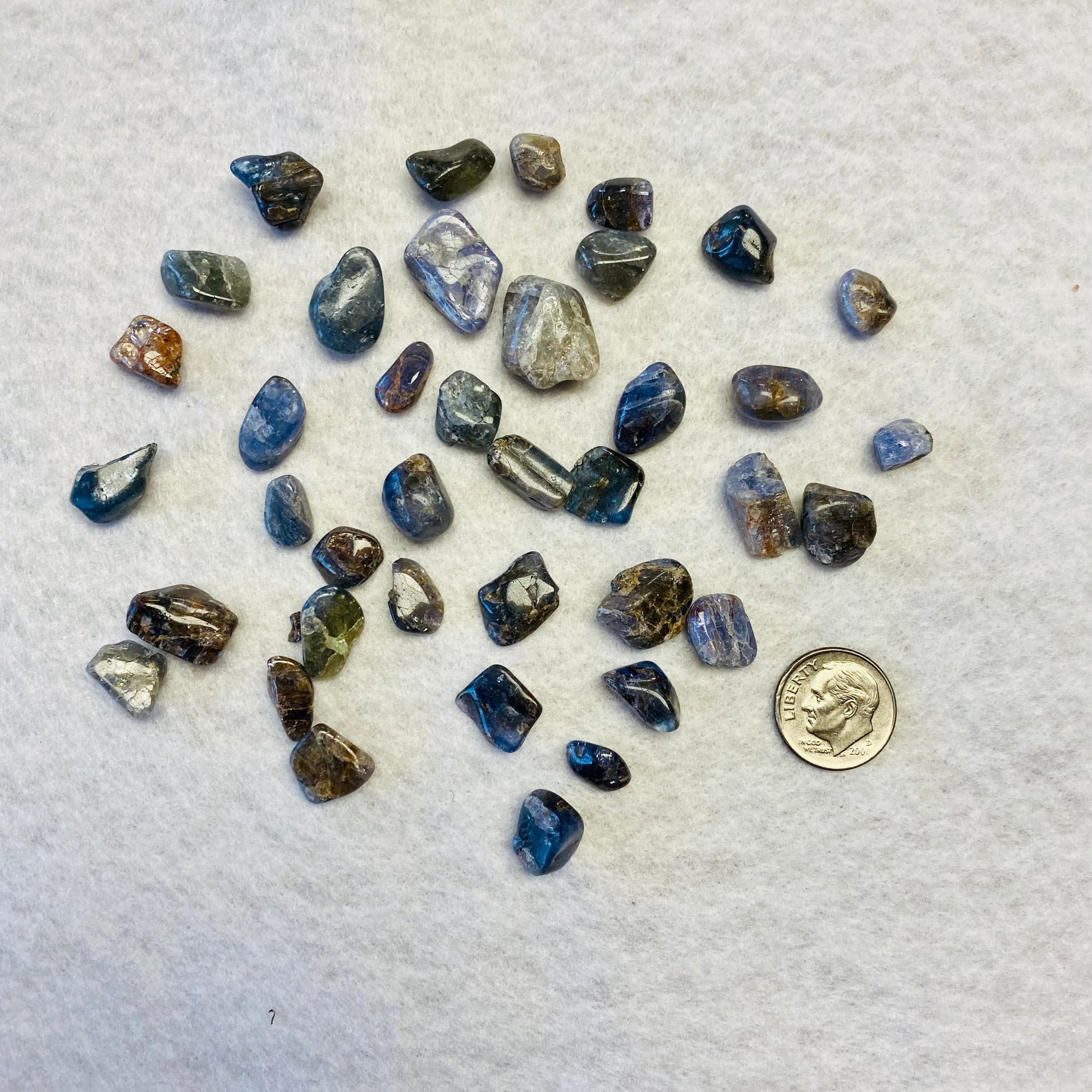 Tanzanite tumble stone Mountain Mineral Market