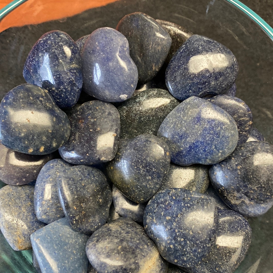 Dumorterite Hearts Small Mountain Mineral Market