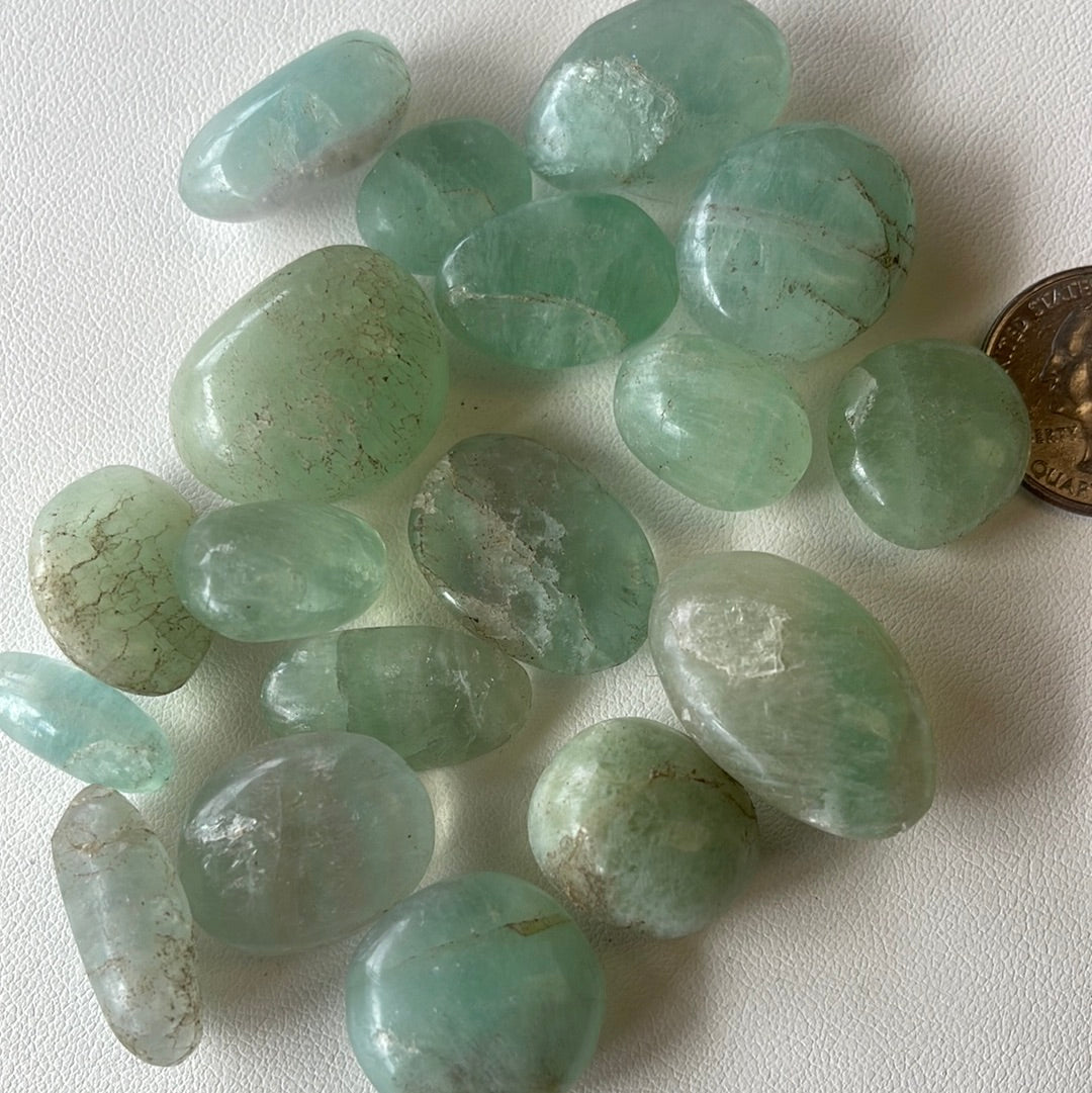 Green Fluorite Tumbles Mountain Mineral Market
