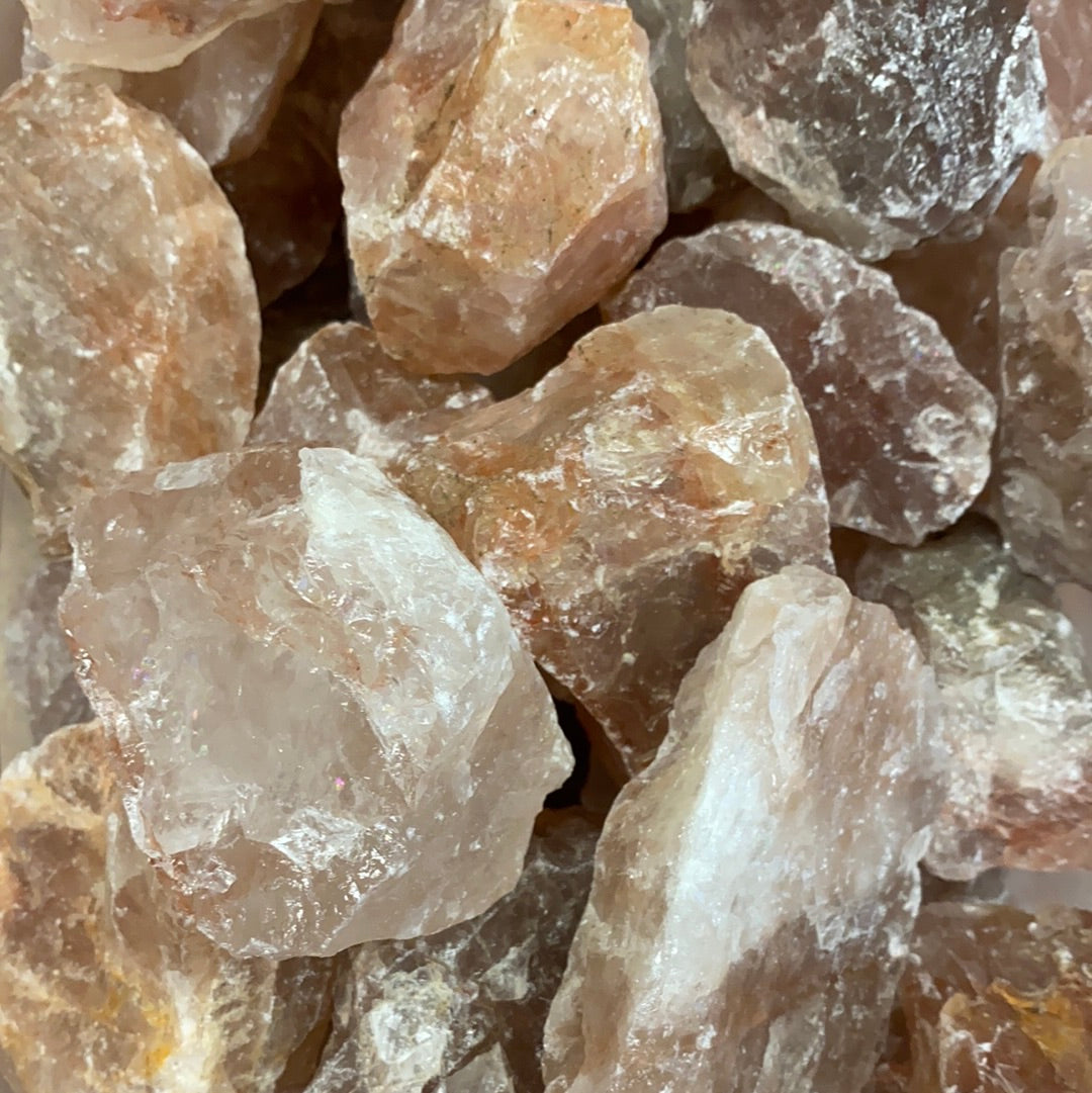 Red Hematoid Quartz Rough Mountain Mineral Market