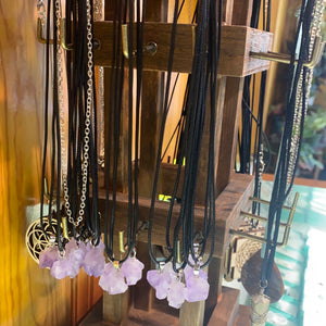 Crystal Pendants with Cordage