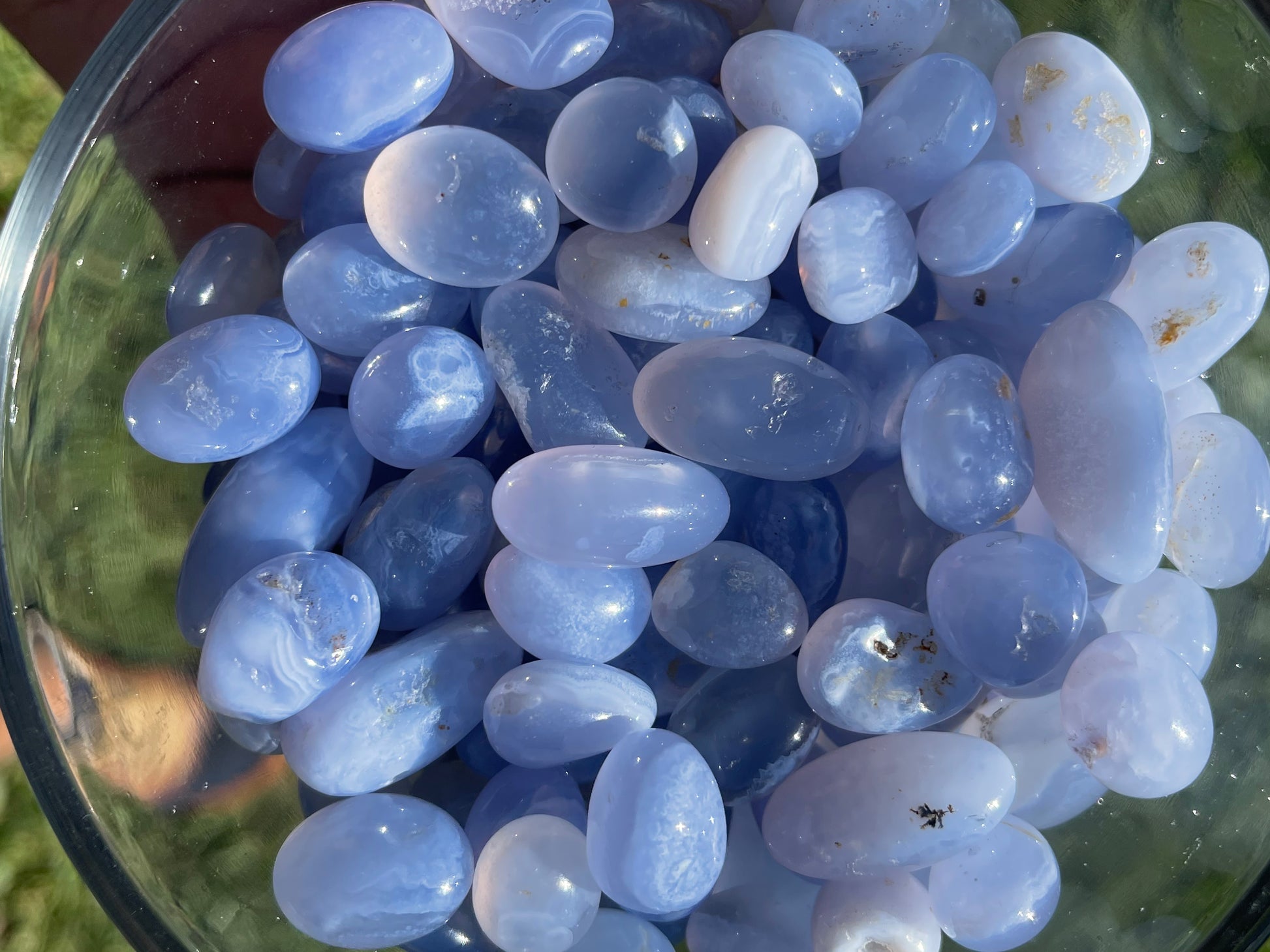 Blue Lace Agate Tumble Stones MMM
